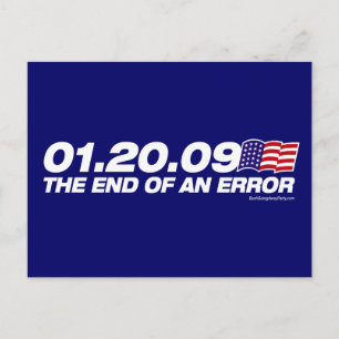 O fim de um cartão postal de erro