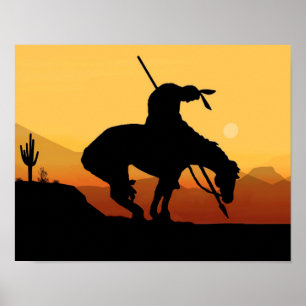 O Fim do Poster da Silhueta de Trilha