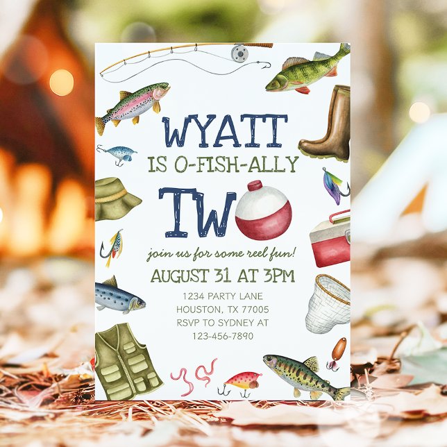 O-Fish-Ally 2 Convite Para segundos aniversários D (Criador carregado)