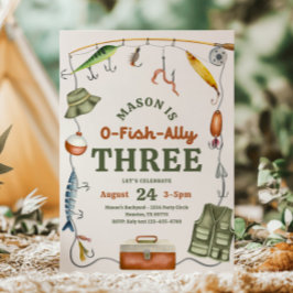 O-Fish-Ally 3 Convite de Aniversário