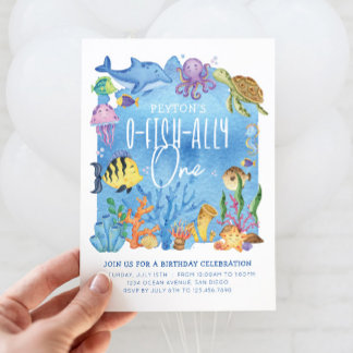 O-fish-ally Um Convite de Aniversário para Qualque