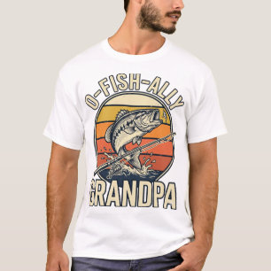 O-Fish-Ally Vovô Camisa Vintage Design de Pesca_1