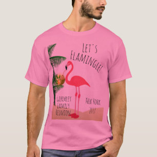 O flamingo deixou-nos camisa da reunião de famíl