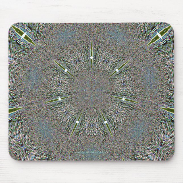 O floco de neve ilumina Mousepad (Frente)