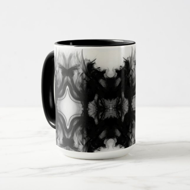 O fogo preto IV Remix a caneca combinado de I por (Frente Esquerda)