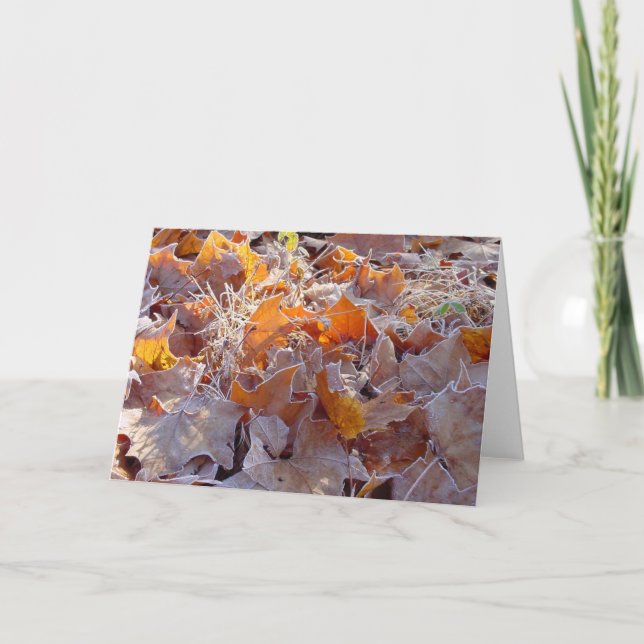 O fosco deixa o cartão de cartões de natal (Frente)