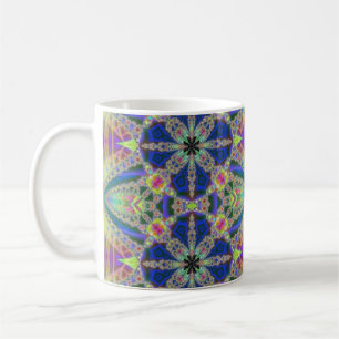 O Fractal colorido estoura a caneca