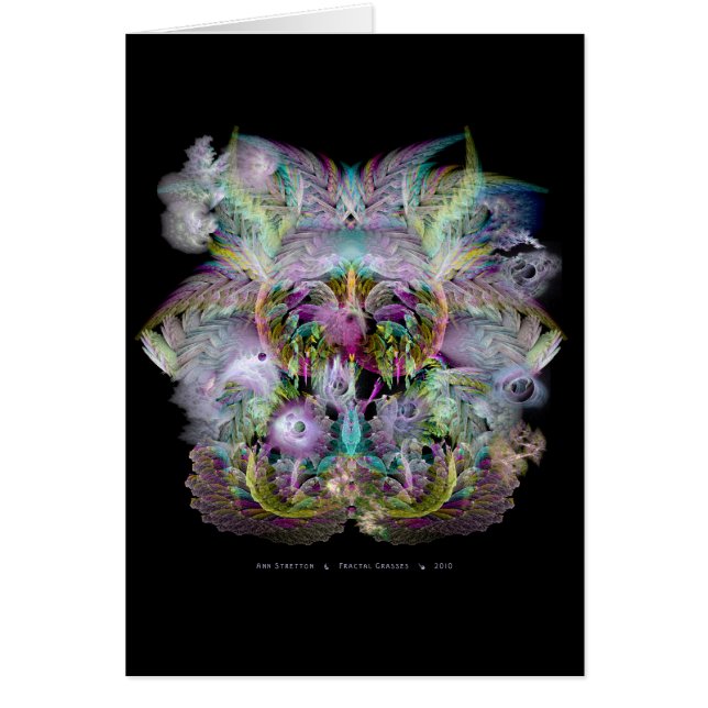 O Fractal grama o cartão (Frente)