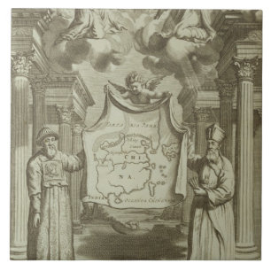 O Frontispiece a "China ilustrou" por Athanasius