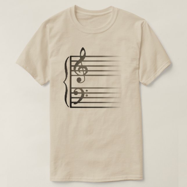 O Funcionarios da Camisa de Vida Musical (Frente do Design)