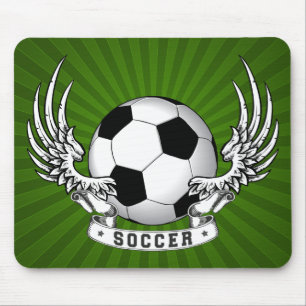 O futebol do futebol voa Mousepad