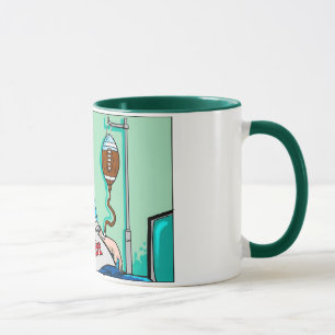O futebol é vida tirou a caneca de café de Litto