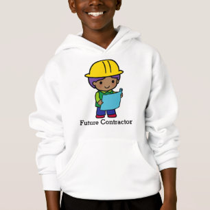O futuro contratante Boy com chapéu amarelo