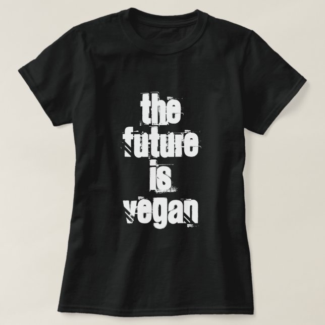 O FUTURO É CAMISA DO VEGAN (Frente do Design)