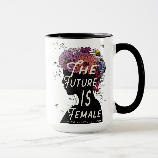O futuro é fêmea - caneca de café (Direita)