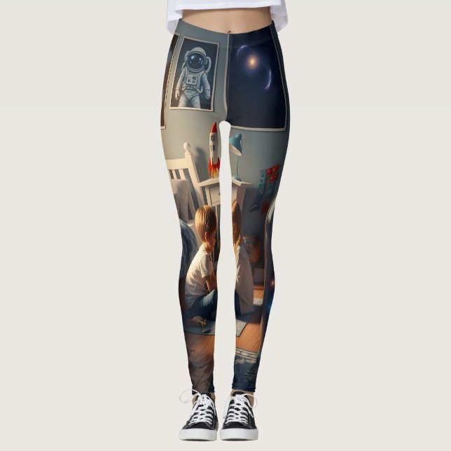 O Futuro Pertence a Nós! Leggings de Meninas | Mei (Frente)