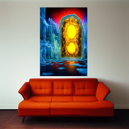 O gateway para o outro lado | AI Art Poster