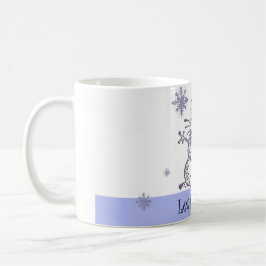 O gato da neve deixou-o nevar caneca