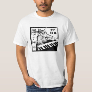 O gato do teclado tem uma camisa da legião!