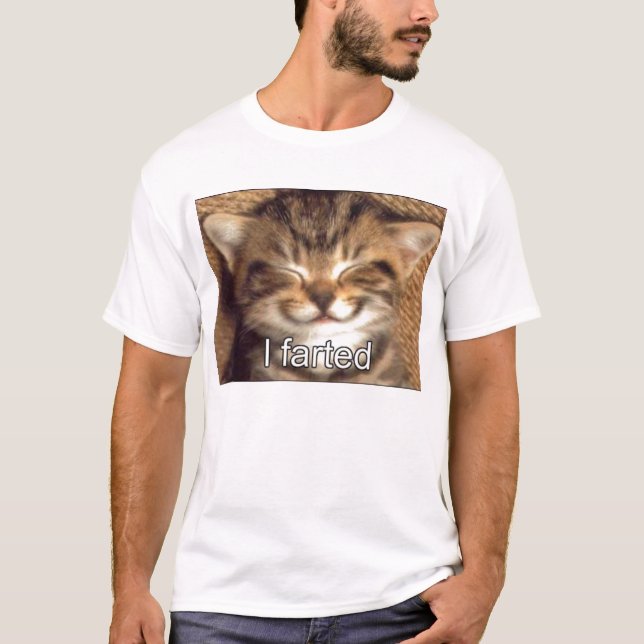 o gato fart camisa (Frente)