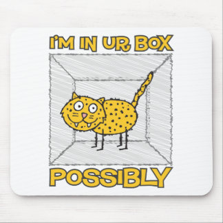 O gato Lolcat Mousepad de Schrodinger engraçado