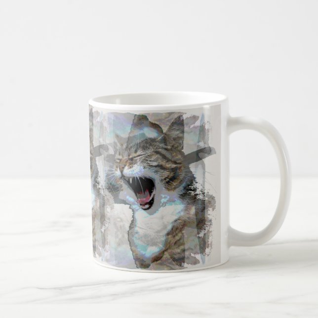 O gato Mouthy projetou a caneca de café da foto (Direita)