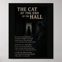 O Gato no Fim do Poster do Poema Hall