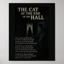 O Gato no Fim do Poster do Poema Hall