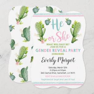 O género do cacto revela o convite de festas que 