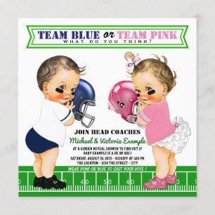 O género do futebol revela convites