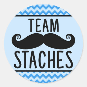 O gênero do Team Staches revela adesivos