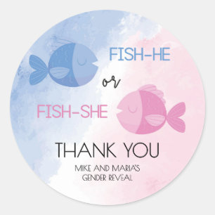 O gênero Fish-he ou Fish-she revela adesivos