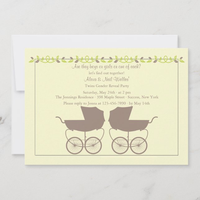 O Gênero Gêmeo Revela Convite (Frente)