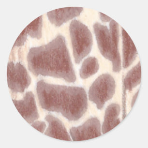 O girafa mancha etiquetas do costume do teste