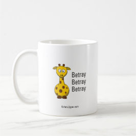 O girafa trai a caneca