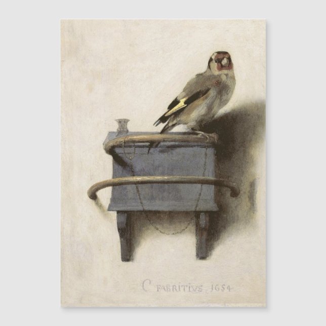 O Goldfinch da Carel Fabritius (Frente)