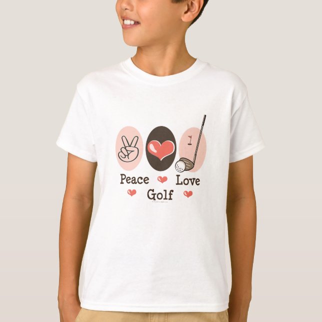 O golfe do amor da paz caçoa a camisa de T (Frente)