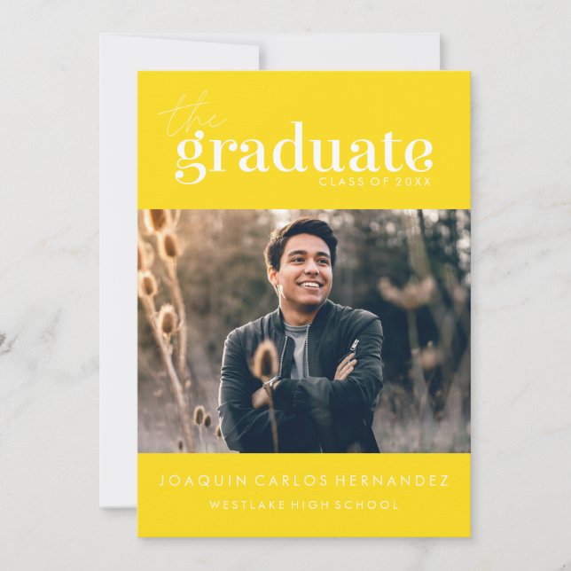 O GRADUADO OUSADO | CONVITE DE FOTOGRAFIA DE GRADU (Frente)