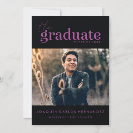 O GRADUADO OUSADO | CONVITE DE FOTOGRAFIA DE GRADU