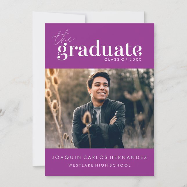O GRADUADO OUSADO | CONVITE DE FOTOGRAFIA DE GRADU (Frente)