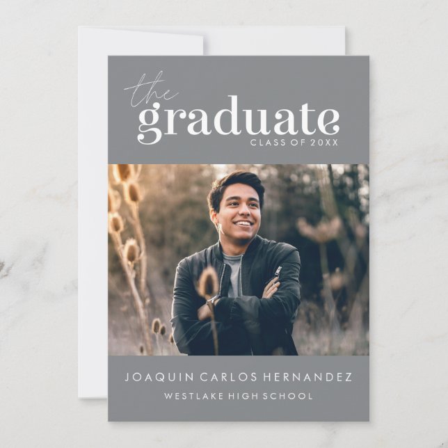 O GRADUADO OUSADO | CONVITE DE FOTOGRAFIA DE GRADU (Frente)