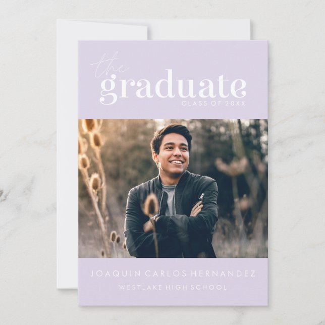 O GRADUADO OUSADO | CONVITE DE FOTOGRAFIA DE GRADU (Frente)