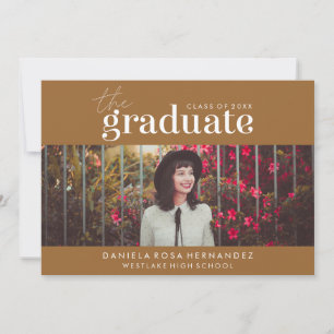 O GRADUADO OUSADO CONVITE DE FOTOGRAFIA DE GRADU