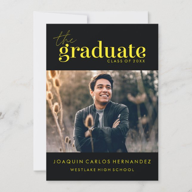 O GRADUADO OUSADO | CONVITE DE FOTOGRAFIA DE GRADU (Frente)