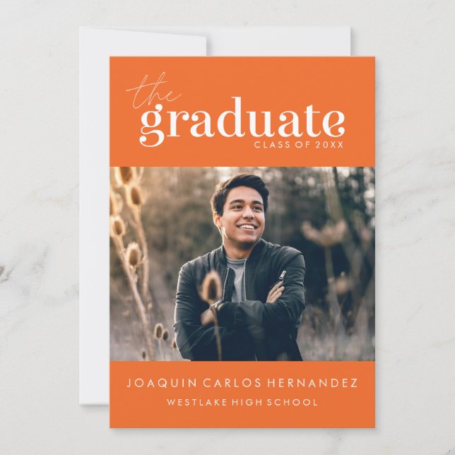 O GRADUADO OUSADO | CONVITE DE FOTOGRAFIA DE GRADU (Frente)