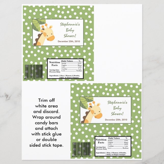 O Grande Bar de Hershey, Safari Jungle Giraff (Frente)