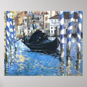 O grande canal de Venice Edouard Manet Poster