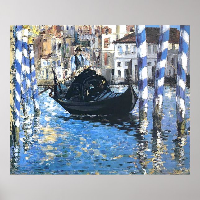 O grande canal de Venice Edouard Manet Poster (Frente)