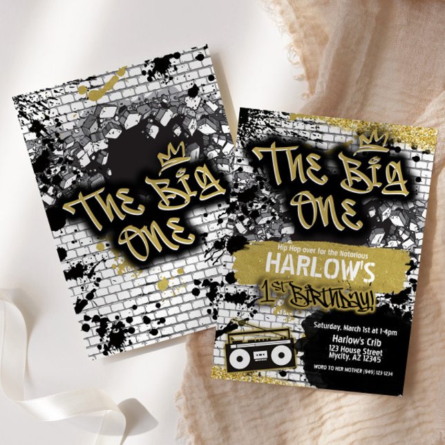O grande convite para o primeiro aniversario Hip H (Criador carregado)
