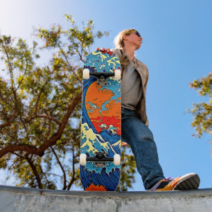O Grande Onda de Kanagawa Skateboard Deck